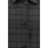 Etro Blue Wool Oves Aries Coat