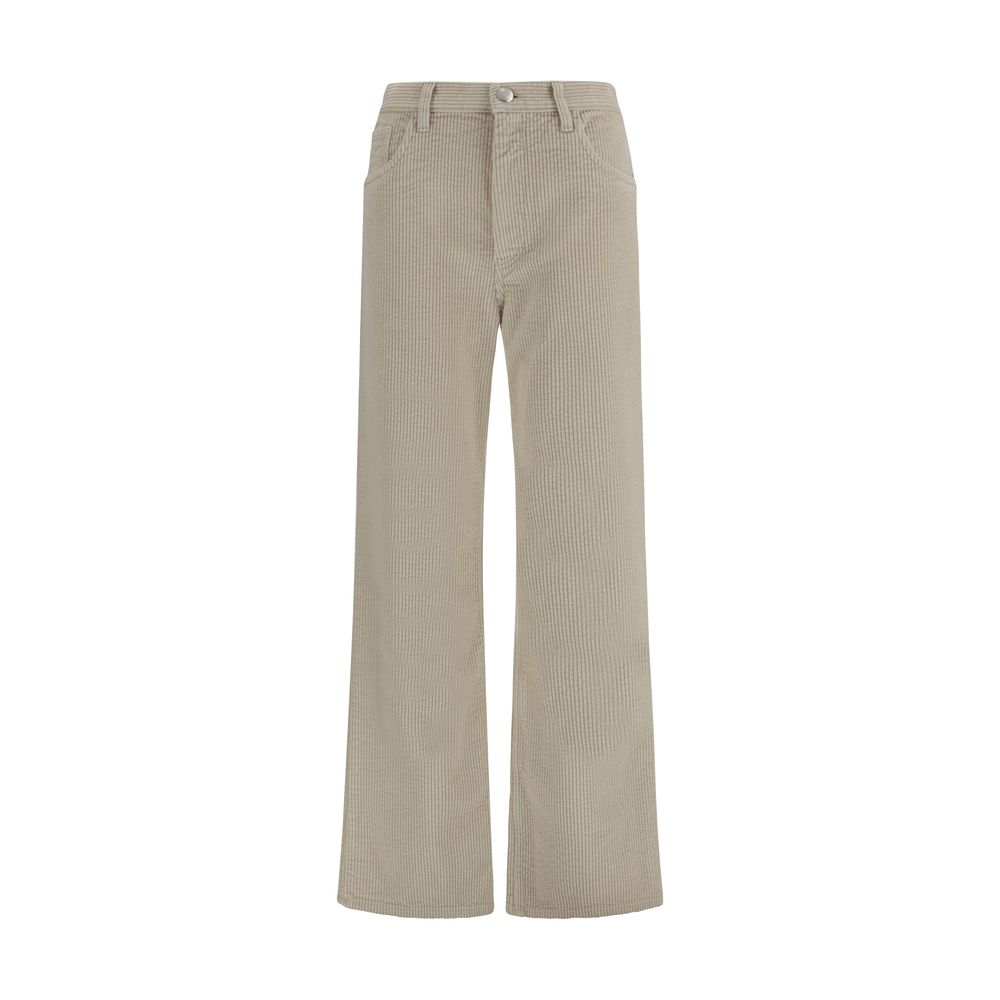 Marni Beige Cotton Flared Pants