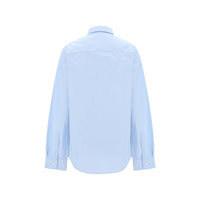 Ami Paris Blue Cotton Dress Shirt