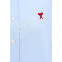 Ami Paris Blue Cotton Dress Shirt