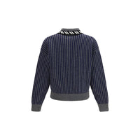 Versace Gray Wool Oves Aries Sweatshirt