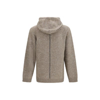 Giorgio Armani Beige Alpaca Vicugna Pacos Hoodie