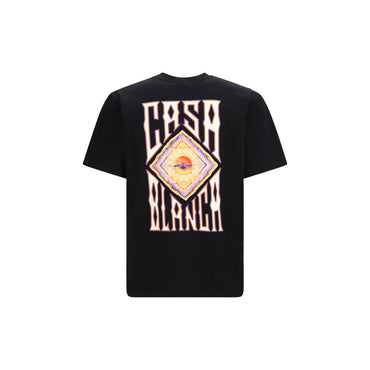 Casablanca Black Cotton T-Shirt