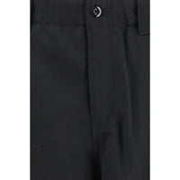 Kenzo Black Wool Oves Aries Chino Pants