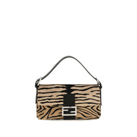 Fendi Beige Calf Leather Bos Taurus Shoulder Bag