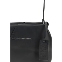 MM6 Black Calf Leather Bos Taurus Shoulder Bag