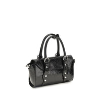Vivienne Westwood Black Calf Leather Bos Taurus Shoulder Bag