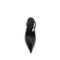 Ferragamo Black Calf Leather Bos Taurus Pumps
