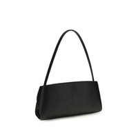 Ferragamo Black Calf Leather Bos Taurus Shoulder Bag