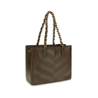 Valentino Garavani Brown Calf Leather Bos Taurus Shoulder Bag