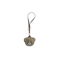 Ganni Beige Recycled Leather Keychain
