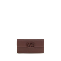 Valentino Garavani Brown Calf Leather Bos Taurus Wallet
