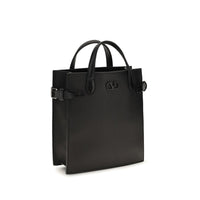 Valentino Garavani Black Calf Leather Bos Taurus Shoulder Bag