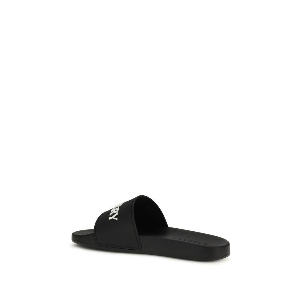 Burberry Black Rubber Sandals