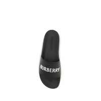 Burberry Black Rubber Sandals