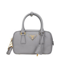 Prada Gray Leather Handbag