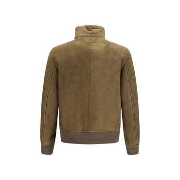 Salvatore Santoro Brown Lamb Ovis Aries Full-Length Jacket