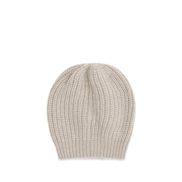 Brunello Cucinelli Beige Silk Beanie