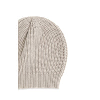 Brunello Cucinelli Beige Silk Beanie
