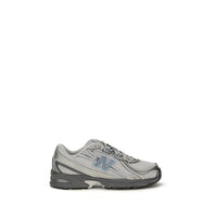 New Balance Gray Fabric Athletic Sneakers