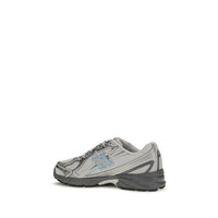New Balance Gray Fabric Athletic Sneakers