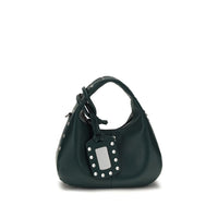 Ganni Bicolor Recycled Leather Shoulder Bag