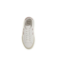 Veja White Calf Leather Bos Taurus Low Top Sneakers