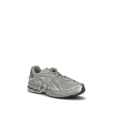 New Balance Gray Fabric Athletic Sneakers