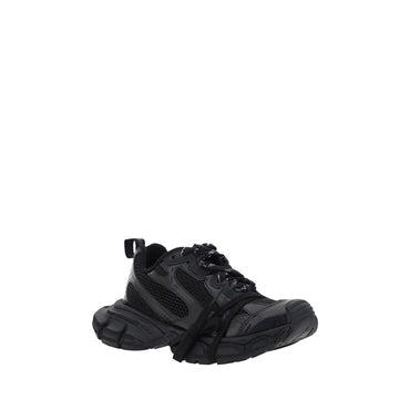 Balenciaga Black Polyurethane Chunky Sneakers