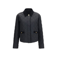 Ferragamo Black Cotton Full-Length Jacket