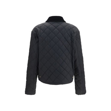 Ferragamo Black Cotton Full-Length Jacket