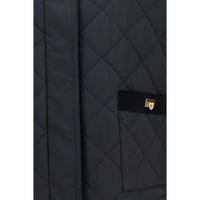 Ferragamo Black Cotton Full-Length Jacket