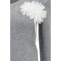 Self-Portrait Gray Cashmere Sweater