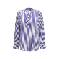 Givenchy Blue Silk Blouse