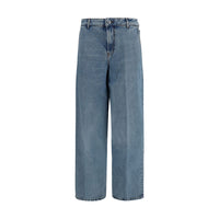 Ami Paris Blue Cotton Jeans Denim