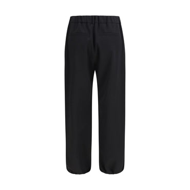 Burberry Black Wool Oves Aries Joggers (Workout Pants)
