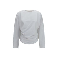 Ganni White Cotton Pattern Shirt