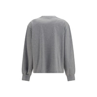 Ganni Gray Cotton Sweatshirt