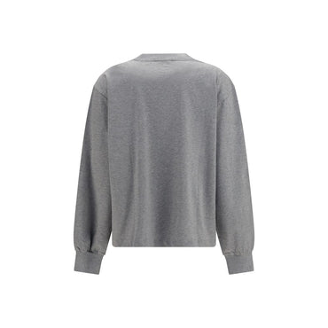 Ganni Gray Cotton Sweatshirt