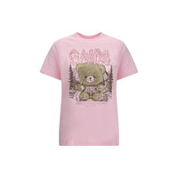 Ganni Multicolor Cotton T-Shirt
