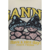Ganni Beige Wool Oves Aries Sweatshirt