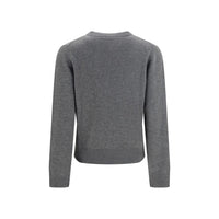 Ganni Gray Wool Oves Aries Sweatshirt