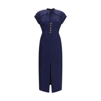 Alessandra Rich Blue Silk Casual Dress