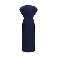 Alessandra Rich Blue Silk Casual Dress