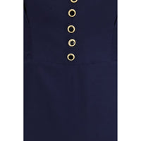 Alessandra Rich Blue Silk Casual Dress