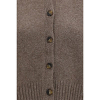Loulou De Saison Brown Wool Oves Aries Cardigan