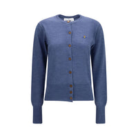 Vivienne Westwood Blue Wool Oves Aries Cardigan
