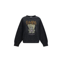 Ganni Gray Cotton Sweatshirt