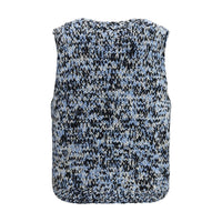 Ganni Multicolor Wool Oves Aries Sleeveles Sweater