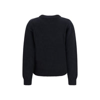 Ganni Black Recycled Wool Sweatshirt